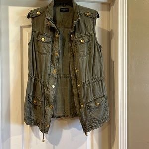 Olive green thin vest